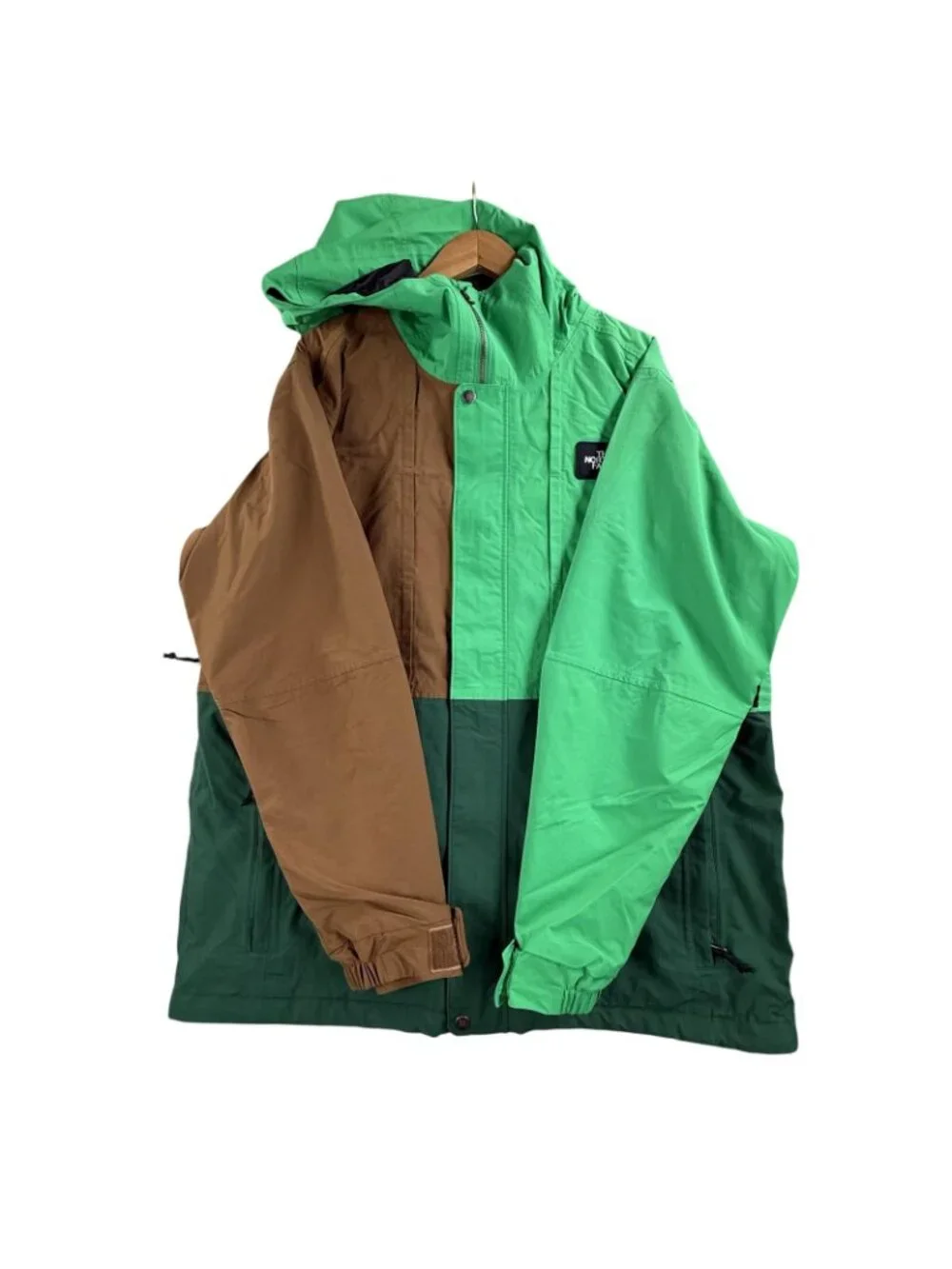 The North Face Jacket Mens XL Multicolor HyVent Hooded Ski Parka Colorblock Ski